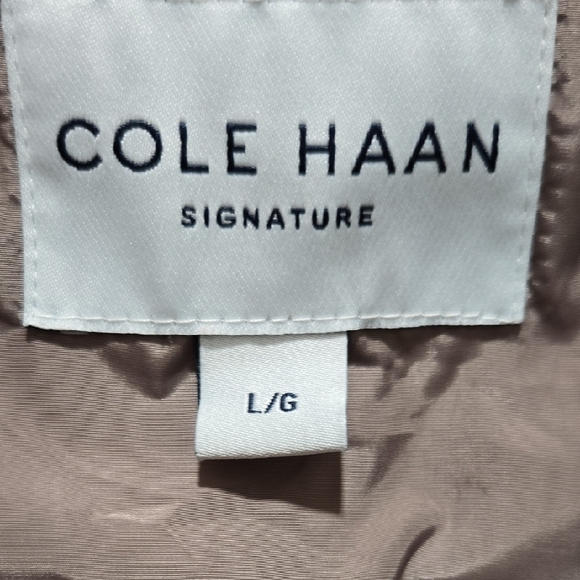 Cole Haan Women's Quilted Puffer Jacket - Taupe - Picture 2 of 5